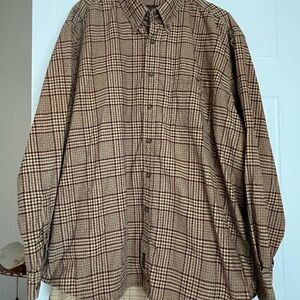 Men's Brown Plaid Woolrich Shirt